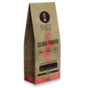 250g Celtic Connection Zalm met Pompoen Snacks